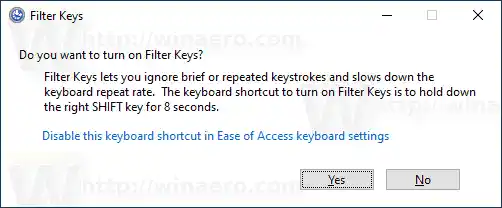 Aktifkan atau Nonaktifkan Tombol Filter di Windows 10