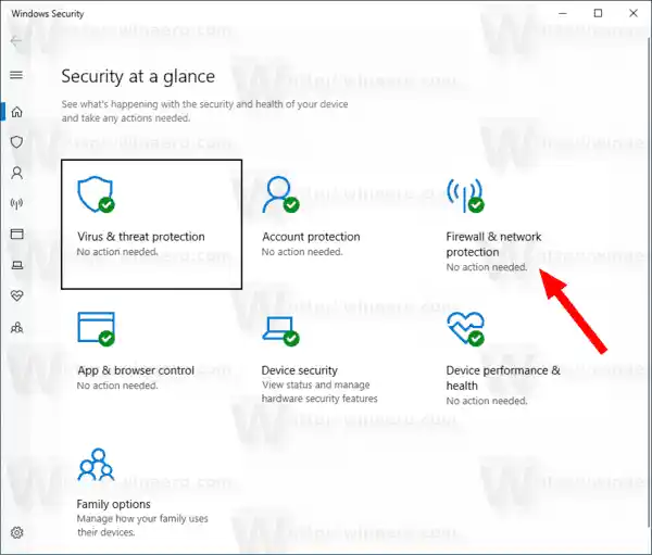 Abra a porta no Firewall do Windows no Windows 10