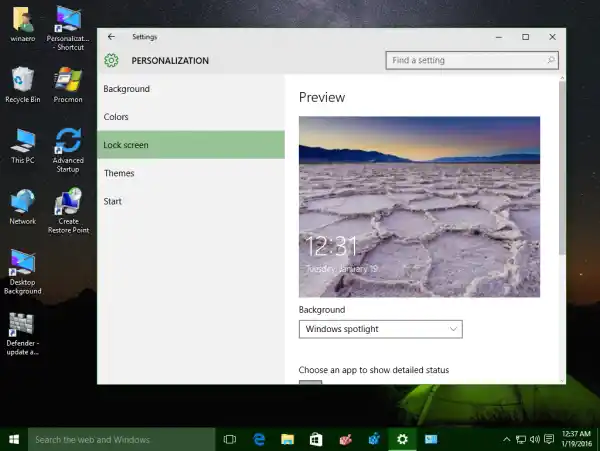 Cara mengubah gambar layar kunci default di Windows 10