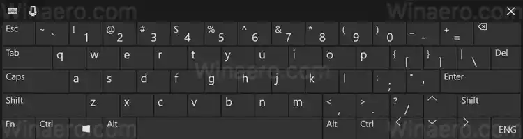 Schimbați aspectul tastaturii tactile Windows 10