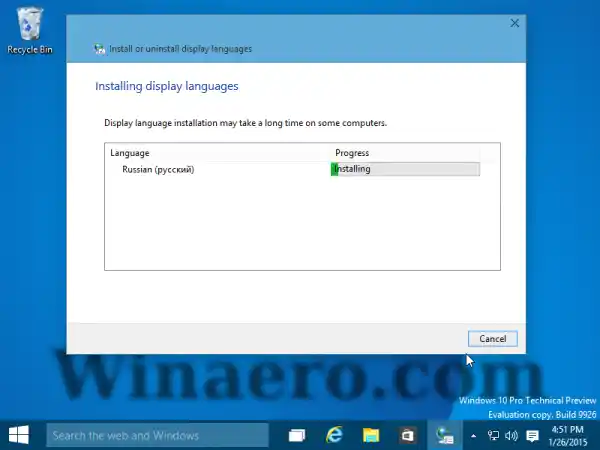 Naka-install ang Windows MUI