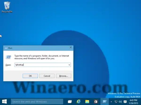 lpksetup windows 10