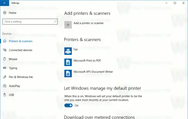 Buksan ang Printer Queue Gamit ang Shortcut sa Windows 10