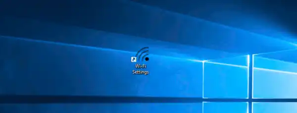 Vytvorte skratku nastavení Wi-Fi v systéme Windows 10