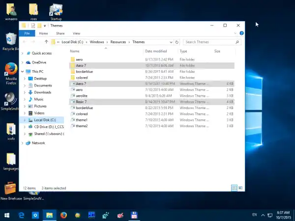 Pridobite temo Windows 7 za Windows 10