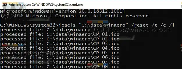 Windows 10 lähtestage NTFS-i õigused 1