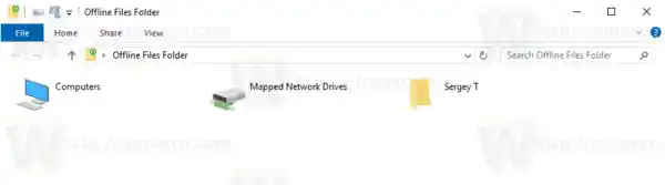 Windows 10 Offline Files Folder Shortcut Sa Desktop