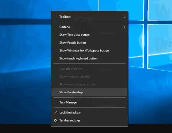 Windows 10'da Tüm Masaüstü Simgeleri Nasıl Gizlenir