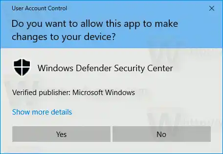 Dezactivați paravanul de protecție Windows în Windows 10 în Powershell