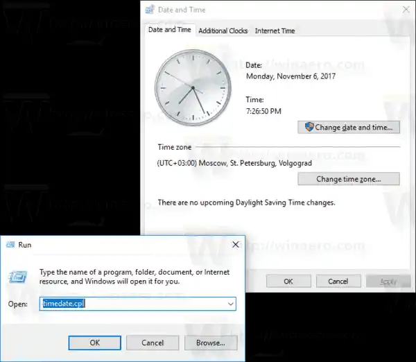 Buksan ang Control Panel Applets Direkta sa Windows 10