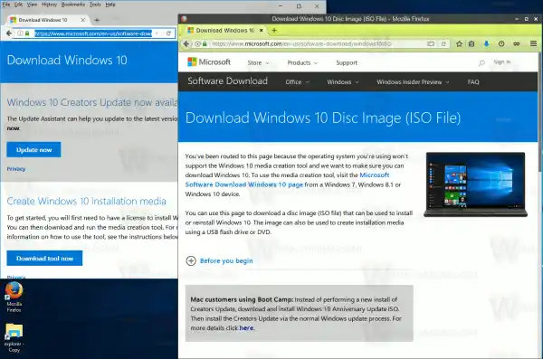 Laden Sie offizielle Windows 10 ISO-Images direkt ohne Media Tool herunter