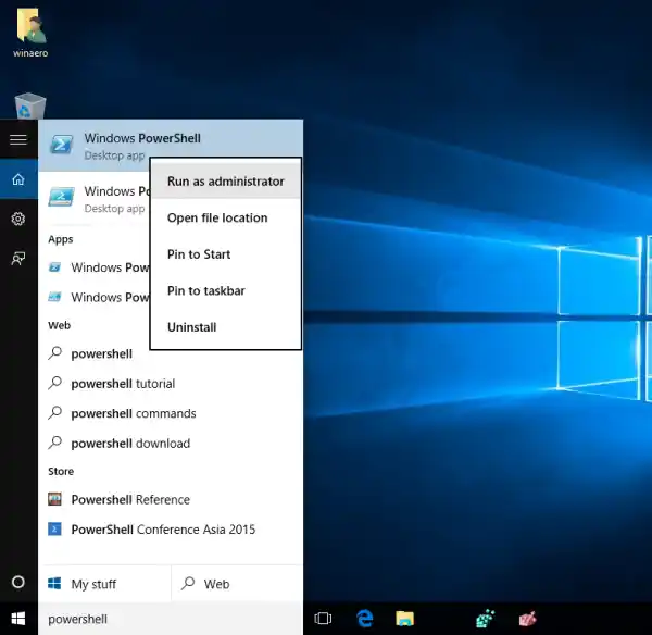 PowerShell'de Kaldırdıktan Sonra Windows 10'da Windows Mağazasını Yeniden Yükleme