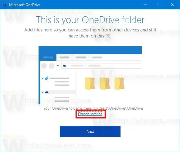 Odjava iz storitve OneDrive v sistemu Windows 10 (prekinitev povezave z računalnikom)