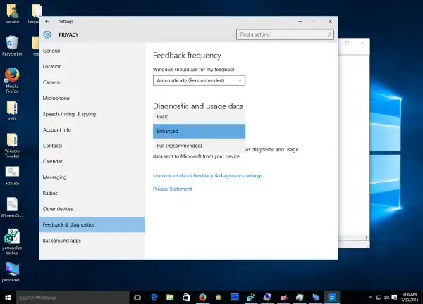 Sådan deaktiveres telemetri og dataindsamling i Windows 10