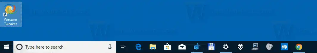 Hlavní panel Windows 10 je viditelný