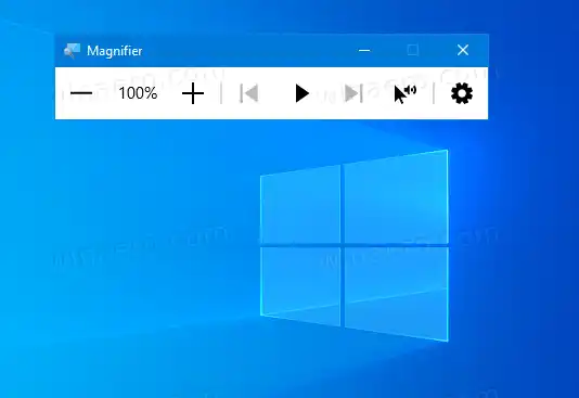 وسيطات سطر أوامر مكبر Windows (magnify.exe)