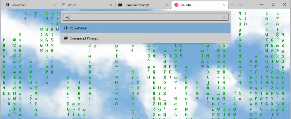 Startmenü der Terminal-Sprungliste