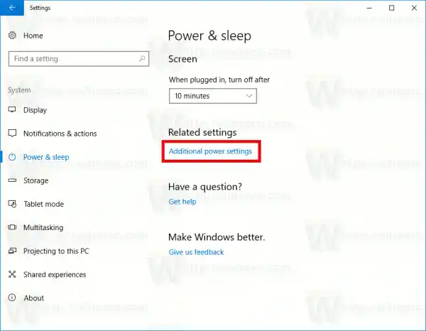 Tindakan Butang Kuasa Tukar Perkakasan Windows 10 4