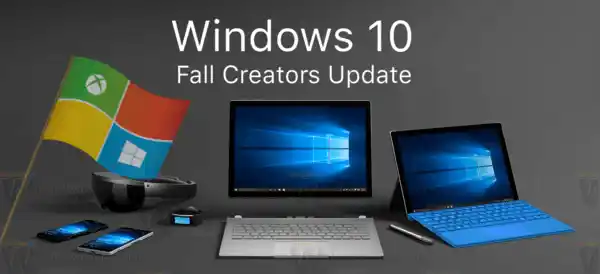 Windows 10 Fall Creators Update ロゴ バナー