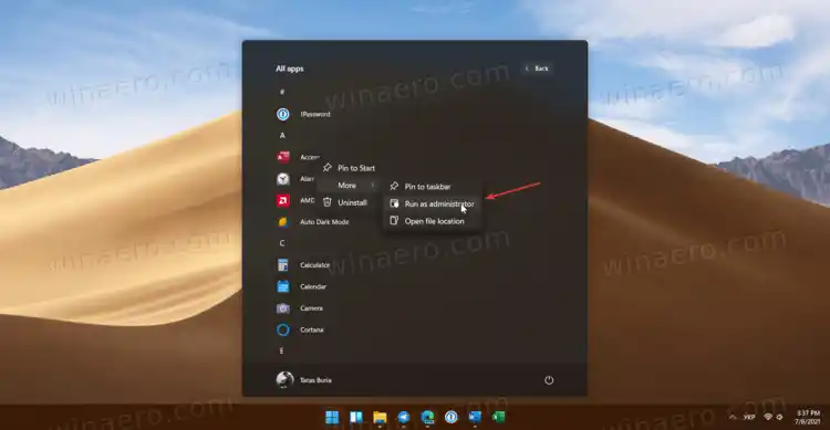 Εκτελέστε ως Διαχειριστής στα Windows 11 – πολλαπλοί τρόποι εκκίνησης εφαρμογών αυξήθηκαν