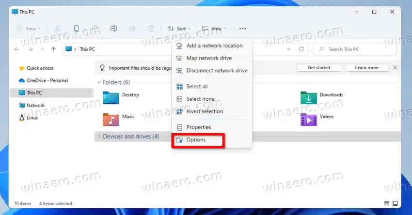 Vô hiệu hóa quảng cáo trong File Explorer bằng REG Tweak