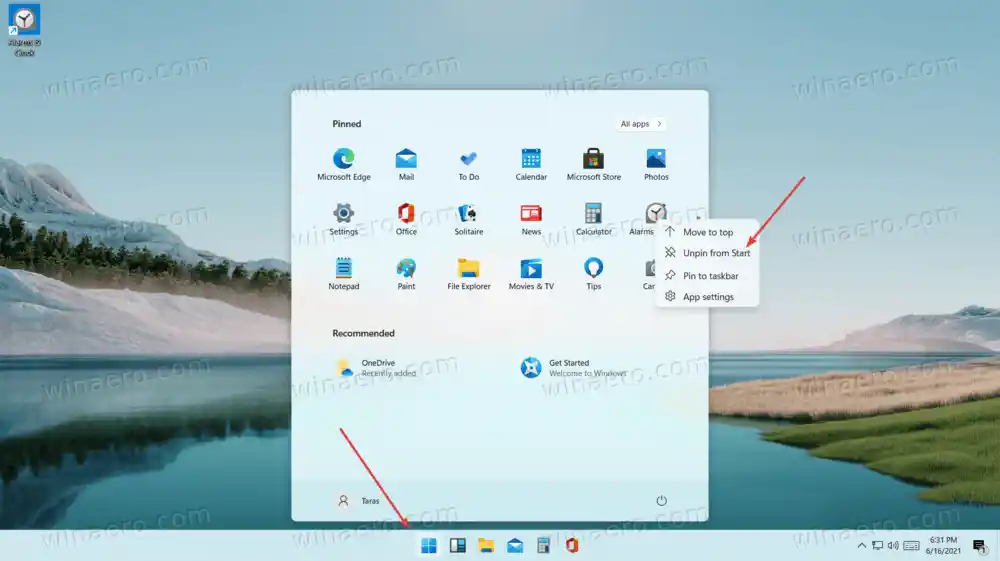 Come rimuovere o aggiungere app al menu Start in Windows 11