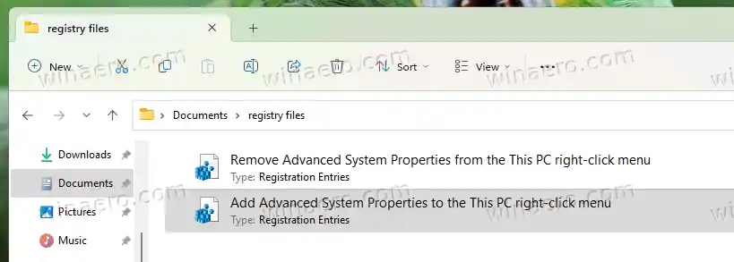 Classic System Properties Avaa