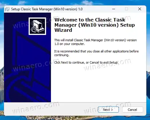 Classic Windows 7 Task Manager per a Windows 11