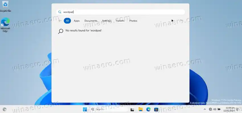 Obtenha o WordPad clássico para Windows 11